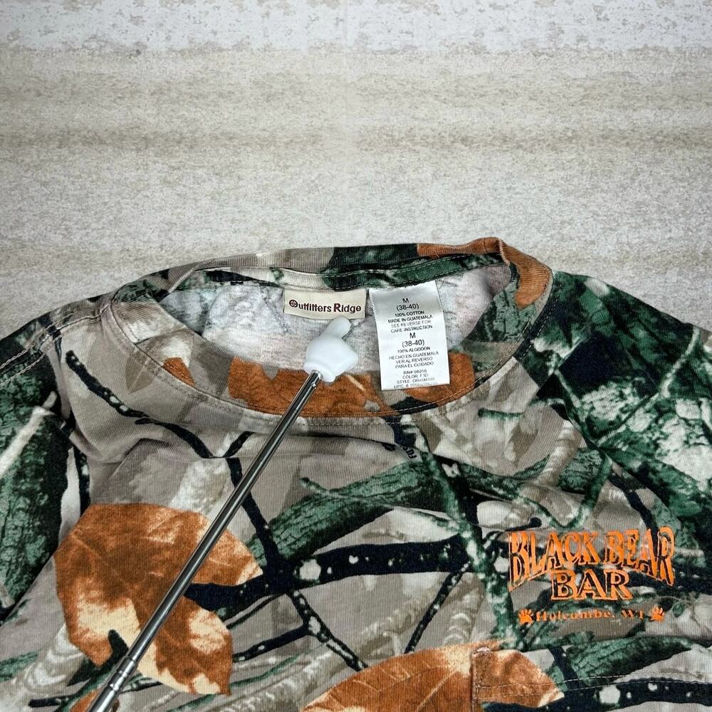 Vintage 90s fusion 3D Hunting Camo Shirt Mens M Short Sleeve Outfitters Ridge - Picture 4 of 4